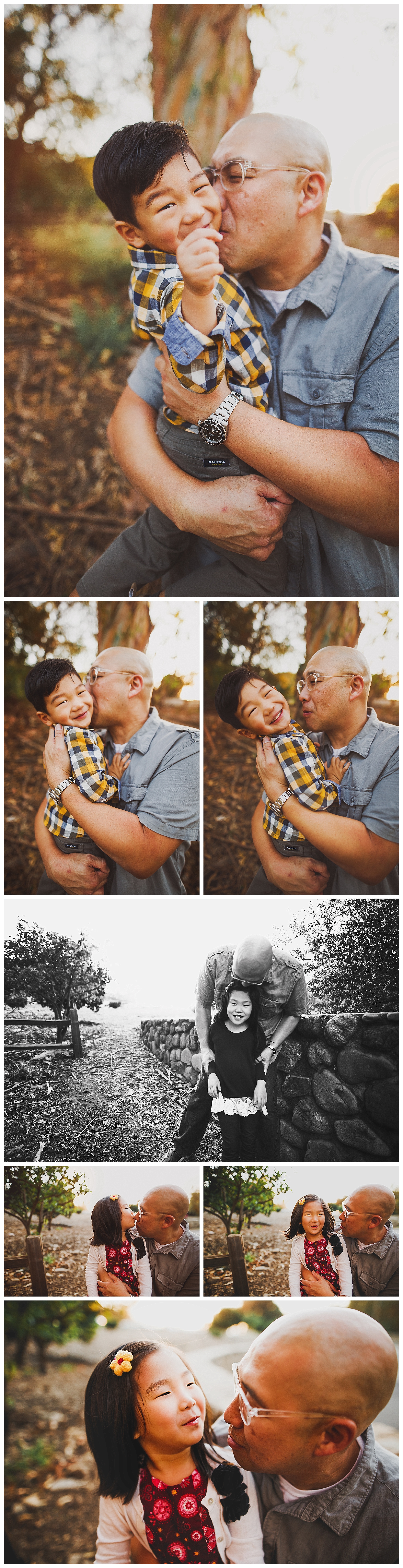 Moody woodsy family photography Orange PLAYFUL OC FAMILY SESSION